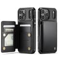 Miniatyrbillede 1 af 5: [DT]iPhone 17 Pro Cover med Kortplads og RFID-beskyttelse Sort Black iphone17
