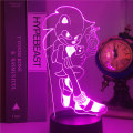Miniatyrbild 4 av 5: Creative Sonic 3D nattlampa cool och färgglad crack touch 483