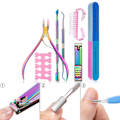 Miniatyrbild 3 av 5: 7-delars Multifunktionell Professionell Manikyrsats i Rostfritt Stål för Nagelvård