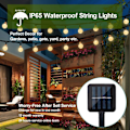 Miniatyrbild 4 av 5: Utomhus String Lights, Lampor Vattentät Patio Lights String
