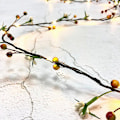 Miniatyrbild 4 av 5: Christmas Garland Lights String 6,56ft batteridriven