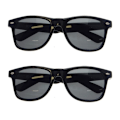 Miniatyrbild 1 av 5: 2-pack en solglasögon wayfarer - case black