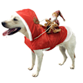 Miniatyrbild 2 av 5: Juldräkter för husdjur Tomte Riddräkt Renväxlare Juldräkter för husdjur Red Brown XL chest size adjustable 64-80cm