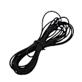 Miniatyrbillede 1 af 4: Holdbar 5mm Sort Elastisk Snor til DIY Smykkefremstilling - 10M Længde