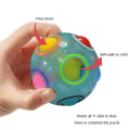 Miniatyrbild 2 av 5: Magic Rainbow Ball Fidget Ball Speed Pussel Ball Brain Teasers Luminous
