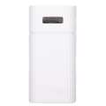 Miniatyrbilde 1 av 8: DIY Mobil Power Bank Case H02B 21700 Batterilader 2 Batterier Type C Micro Input Hurtiglading Hvit