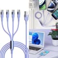 Pikkukuva 2 / 5: USB Type A uros - 4 Type C uros -jakaja latausliitinsovitinkaapeli