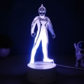 Miniatyrbild 1 av 3: Ultraman Daquan 3D Nattljus USB Touch Färgglad skrivbordslampa Charging base: touch controller Nine