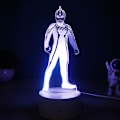 Miniatyrbild 1 av 3: Ultraman Daquan 3D Nattljus USB Touch Färgglad skrivbordslampa White base: touch + controller Nine