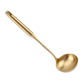Miniatyrbillede 7 af 8: Stor Suppeske - Rustfrit Stål - Guld Køkken Vendespate og Spatel Madlavningsredskab #04