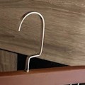 Miniatyrbilde 8 av 8: Allsidig slagfri multikrok-henger med 8 kroker, tre- og rustfritt stålhetteholder for studenthjem i mørk brun