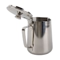 Miniatyrbilde 3 av 8: Melkepitcher i rustfritt stål med lokk for Latte Art - 1000 ml kaffekopp