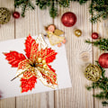 Miniatyrbilde 2 av 5: 22cm Håndlagde Røde Mesh Juleblomst Ornamenter