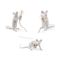 Miniatyrbild 4 av 5: Nordic animal lamp tecknad mus harts bordslampa Rodent White light source