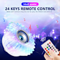 Miniatyrbillede 4 af 6: RGB LED Musikpære med Indbygget Højttaler og 24-Tasters Fjernbetjening til Alsidig Brug