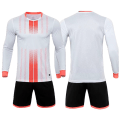 Miniatyrbilde 1 av 7: 1 sett spesialtilpasset fotballdrakt menn gutter fotballtøysett langermet fotballuniform Voksen keepersportsdress for barn treningsdress white Kid Size 2XS