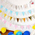 Miniatyrbild 3 av 5: 5 st Färgglada vimpelflaggor Banner Papper Flagga Party Dekoration