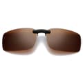 Clip-on solglasögon bruna 35x56mm bruna brown