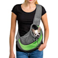 Miniatyrbild 2 av 2: Bärbar Pet Messenger Bag för hundar Katter Valp andas Mesh green