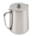 Miniatyrbilde 1 av 8: Melkekanne i rustfritt stål med lokk for Latte Art – 350 ml kaffekopp