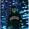 Miniatyrbild 4 av 5: Led Purge Mask Light Up Skrämmande mask för Cosplay kostym Fluorescent green and clear blue