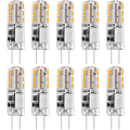 Miniatyrbillede 1 af 5: 10x G4 LED-lys 12V AC/DC Varm hvid 3000K2W, Ikke-dæmpbart lys