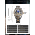 Miniatyrbild 5 av 5: Forsining Men Turbillon Automatisk Mechaincal Watch Silver with white noodles