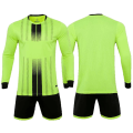 Miniatyrbilde 6 av 7: 1 sett spesialtilpasset fotballdrakt menn gutter fotballtøysett langermet fotballuniform Voksen keepersportsdress for barn treningsdress fluorescent green Kid Size XS