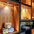 Miniatyrbilde 3 av 6: 5V USB Mini LED Spotlights: Dimbar Displaybelysning for Smykkeskap i Svart Varmt Lys
