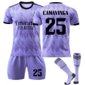 Pikkukuva 1 / 2: Uusi kausi 2022-2023 Real Madridin jalkapallopaidan jalkapallopuvut CAMAVINGA 25 S