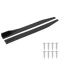 2st Bil sidokjol Splitter Lip Winglet Diffuser Universal 120cm/47.2in Glans svart