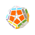 Miniatyrbild 1 av 3: Speed Cube Slät Pentagonal Dodecahedron Pussel Cube Black White