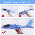 Miniatyrbild 4 av 4: 2-pack flygplansleksaker, stort kastskumplan