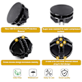 Miniatyrbild 3 av 5: 20st Wire Cube Plast Connectors Black Interlocking