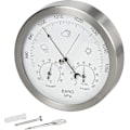 Miniatyrbild 2 av 2: Barometer väderstation 3-i-1 ram 14 Cm termometer Silver