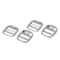 Miniatyrbillede 4 af 6: 10 stk. 1\" Metal Justerbar Spænde - Holdbar Legeringsstige Lås til DIY Tasker - Stærk & Skinnende Sølvfarve