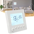 Miniatyrbilde 6 av 6: Programmerbar digital termostat med LCD-skjerm for AC 90-240V oppvarming, 16A, inkluderer 3m sensorkabel