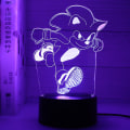 Miniatyrbild 3 av 5: 3D nattljus Sonic USB -presentljus Färgglad atmosfärsljus White base: colorful controller 1