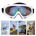 Miniatyrbillede 8 af 8: HT Børneski Briller med Anti-Fog, Dobbelt Lag Vindtæt og UV-Resistente Funktioner til Sneaktiviteter White