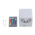 Miniatyrbilde 5 av 6: 360° RGB Aluminium LED Vegglampe med Hul Design, 3W Lampe, 24-Tasters Kontroll for Soverom (85-277V)