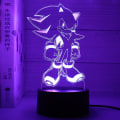 Miniatyrbild 4 av 5: 3D nattljus Sonic USB -presentljus Färgglad atmosfärsljus Crack: Colorful 1
