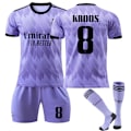 Miniatyrbillede 1 af 2: Ny sæson 2022-2023 Real adrid fodboldtrøje fodbolddragter KROOS 8 M