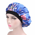 Miniatyrbild 2 av 5: Satin Bonnet Double Layer Sleep Cap Printing Bonnet Bred Elastisk