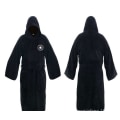 Pikkukuva 4 / 4: Miesten pyjamat kylpytakki kylpytakki Graafinen print casual flanelli Mukava lämmin huppari pitkähihainen taskuvyö Jedi-tyylinen musta L Black L