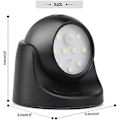 Miniatyrbild 3 av 5: Vägglampa utomhus med rörelsesensor | 1000 Lumen LED utomhus