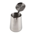 Miniatyrbilde 5 av 8: Melkepitcher i rustfritt stål med lokk for Latte Art - 600 ml kaffekopp