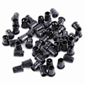 Miniatyrbillede 1 af 6: 5mm LED Sokkelklips - 50 Pak Sort Nylon Diodeholder Bezelmontering til Nem Installation