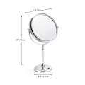 Miniatyrbild 5 av 6: 8In 5X 7X 10X Makeup Mirror 360 Mirror 8" vit utan LED white without LED