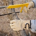 Miniatyrbillede 1 af 6: Khaki Grillhandsker: Varmebestandige Tykke Kunstlæderhandsker til Grilning og Madlavning
