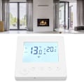Miniatyrbilde 5 av 6: Programmerbar digital termostat med LCD-skjerm for AC 90-240V oppvarming, 16A, inkluderer 3m sensorkabel